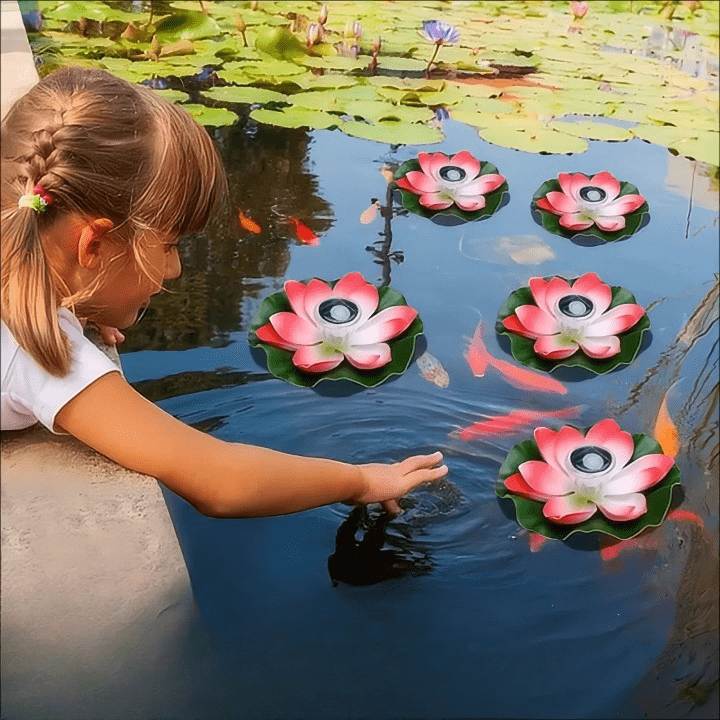 Solar Garden Fountain with LED Light