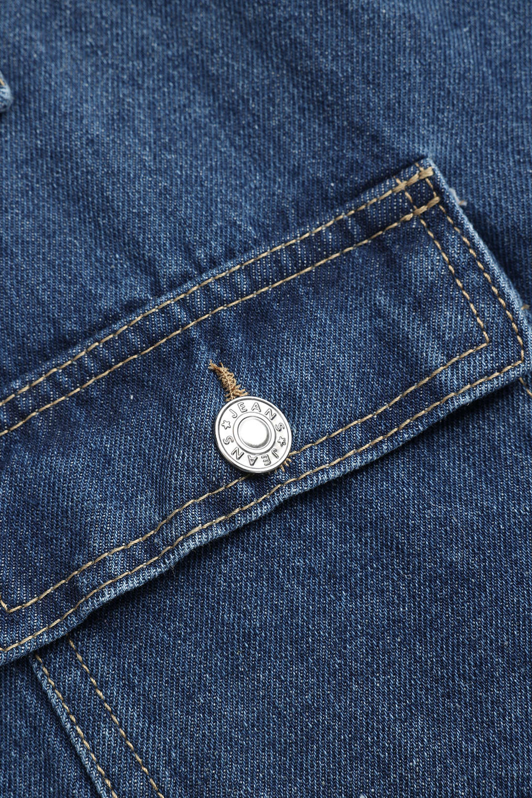 Women’s Denim Jacket Button Front With Waist Belt