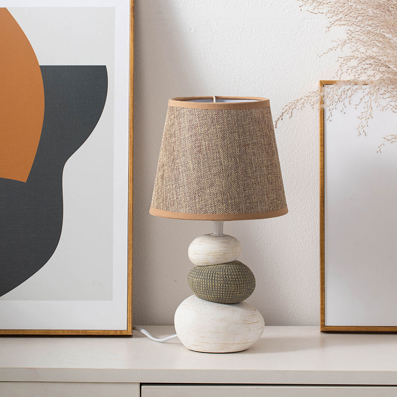 ZenStone Table Lamp with Stone Design