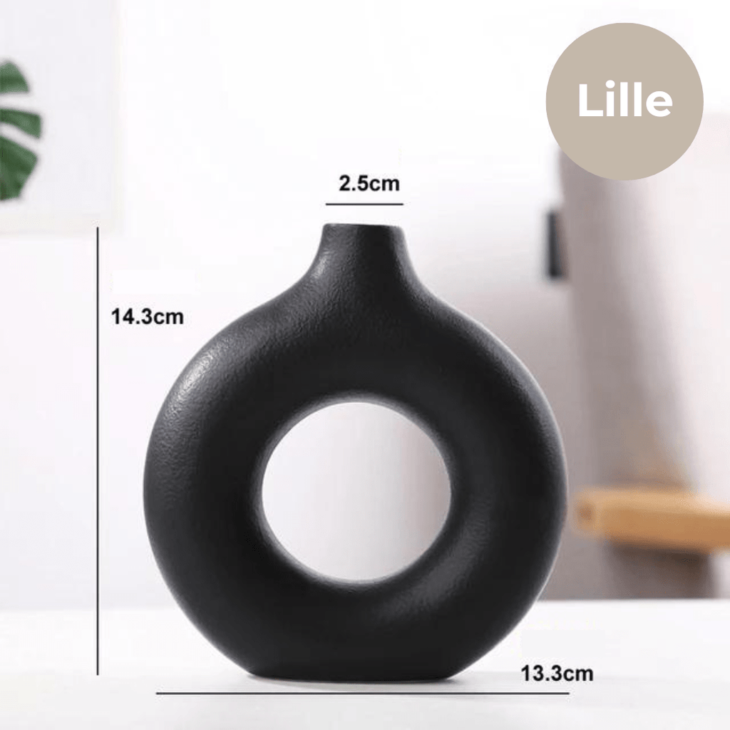 ZenVase Modern Donut Shaped Ceramic Vase