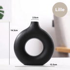 ZenVase Modern Donut Shaped Ceramic Vase
