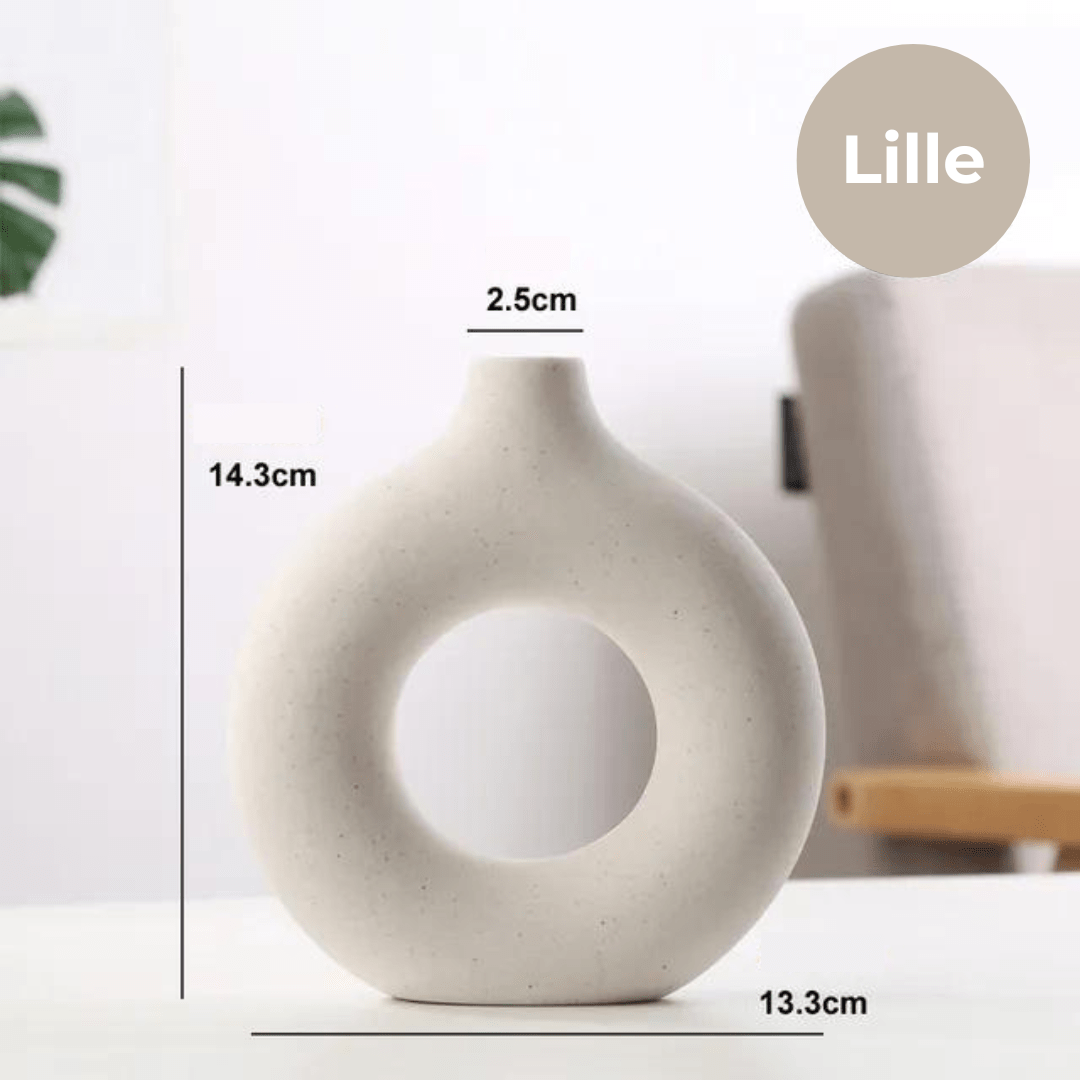 ZenVase Modern Donut Shaped Ceramic Vase