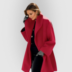 Oversized Coat High Collar Wide Sleeves
