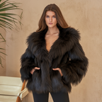 Faux Fur Coat with Classic Silhouette