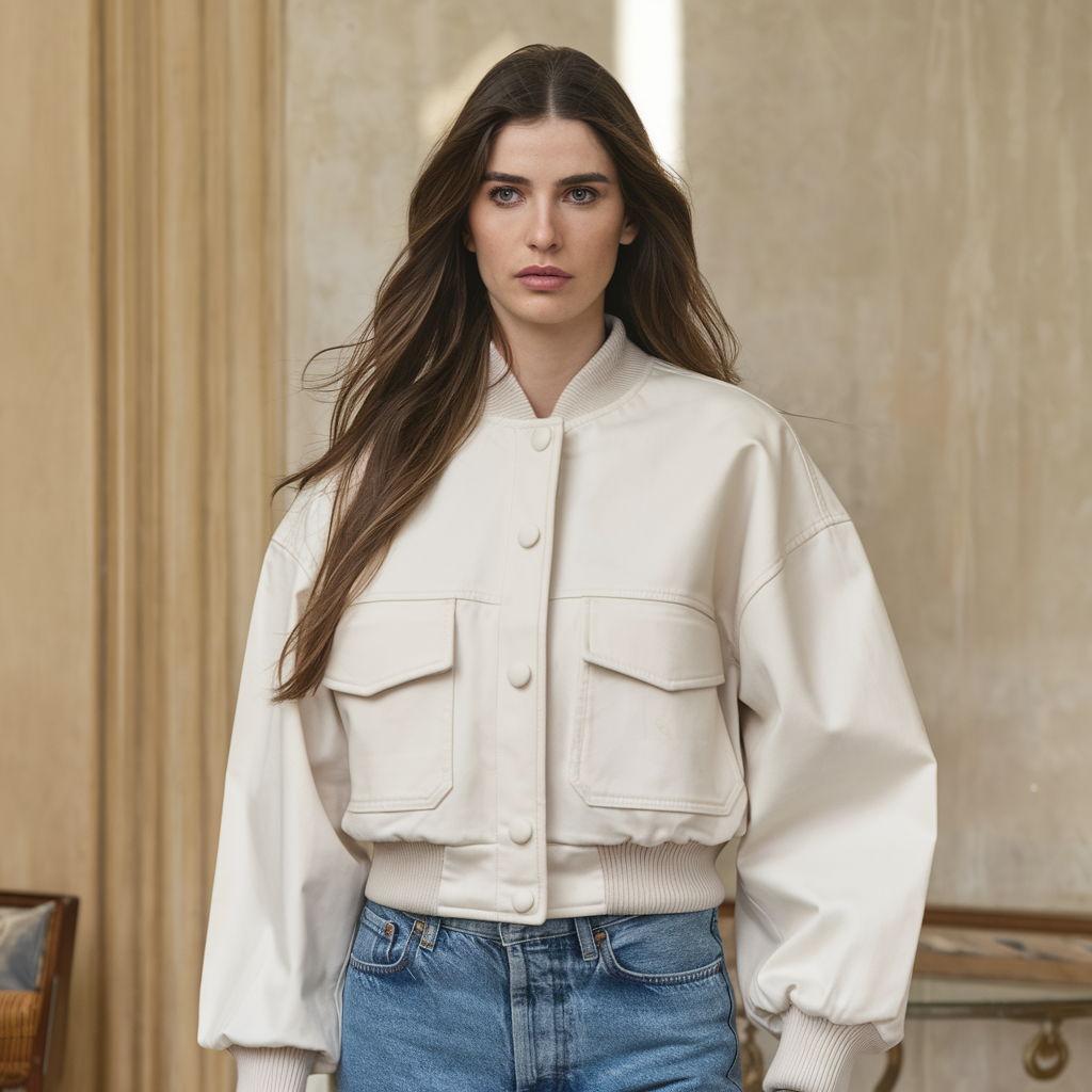 Cropped Women’s Bomber Jacket