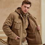 Men's Insulated Winter Jacket with Hood