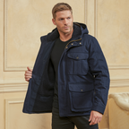 Men's Insulated Winter Jacket with Hood