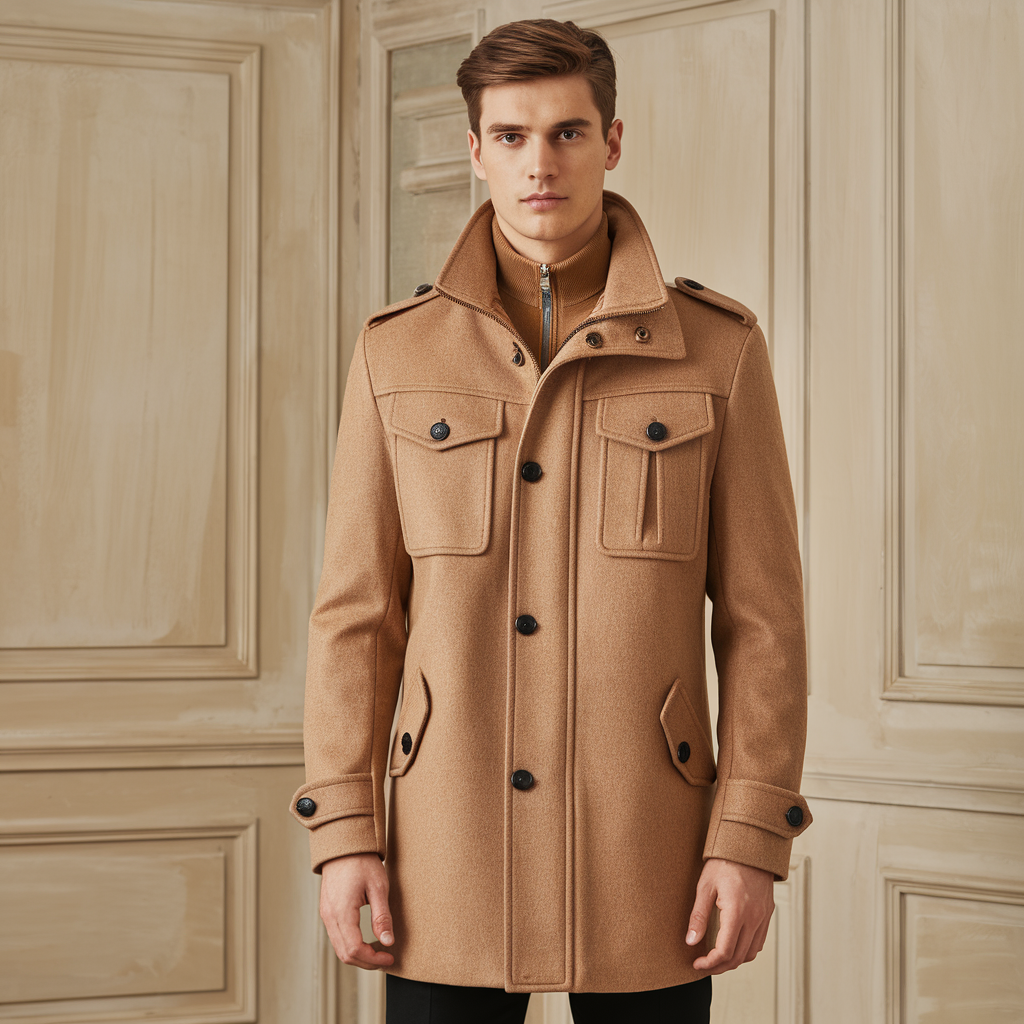 Long Men’s Windbreaker Jacket