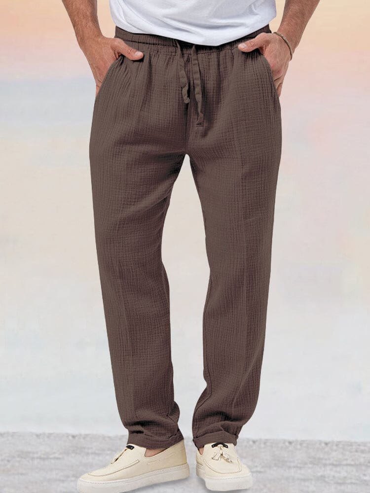 Men Linen Summer Set Lightweight Fit