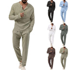 Men Linen Summer Set Lightweight Fit