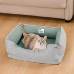 Non Slip Bolster Cat Bed