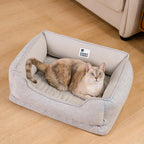Non Slip Bolster Cat Bed