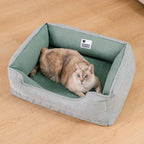 Non Slip Bolster Cat Bed