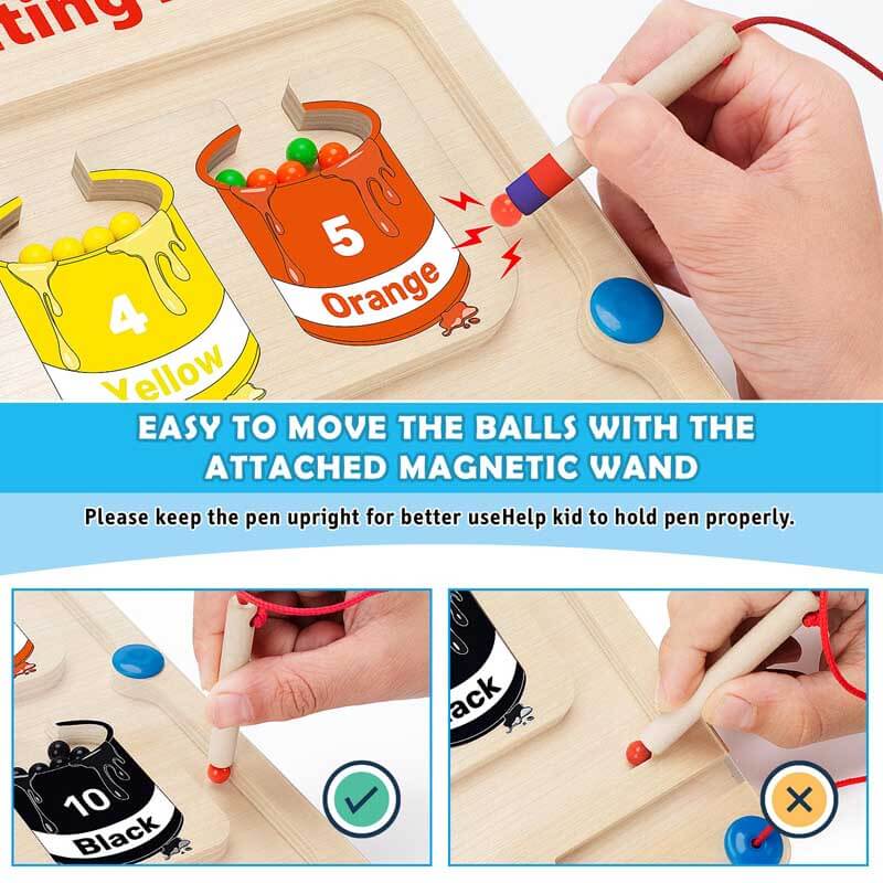 Wooden Learning Maze Educational Toy