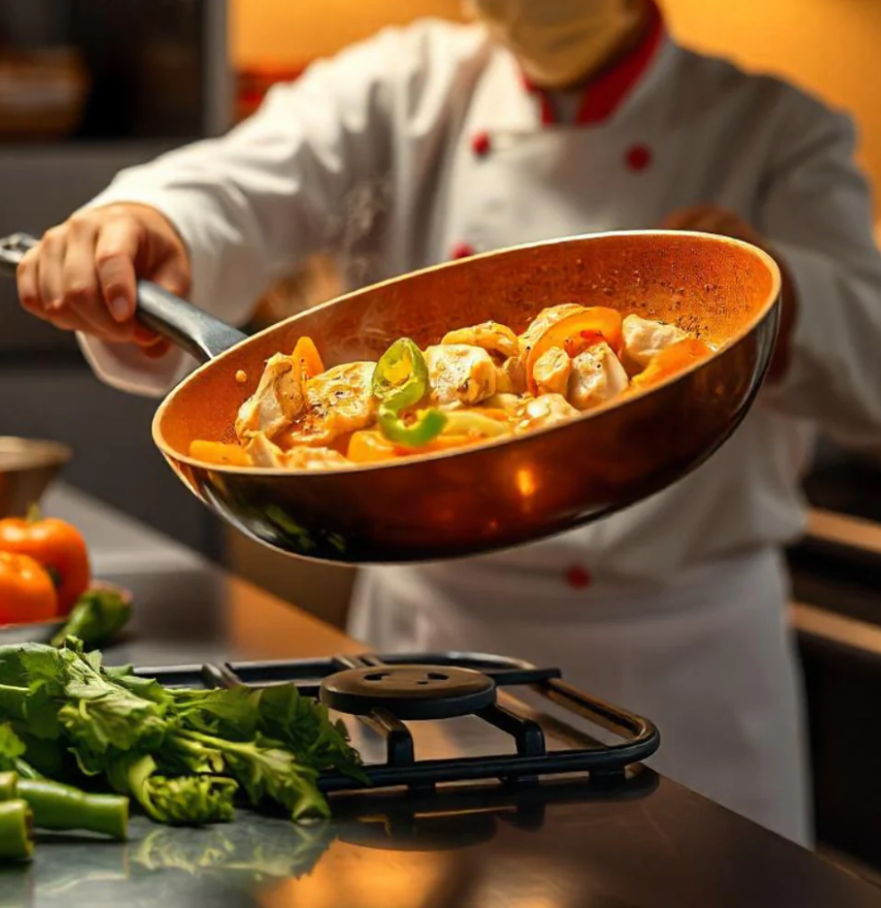 Copper Pan with Non-Stick Surface