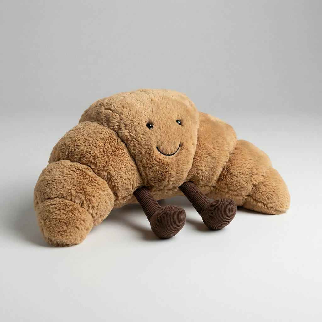 Croissant Plush Toy Pillow for Kids and Home