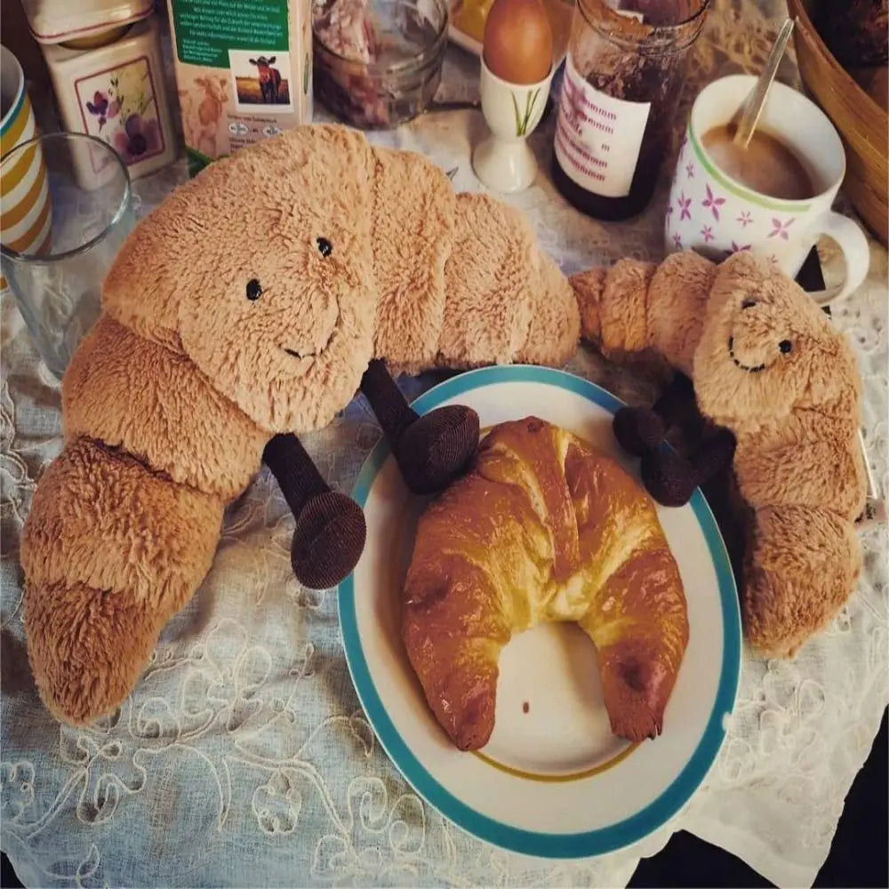 Croissant Plush Toy Pillow for Kids and Home