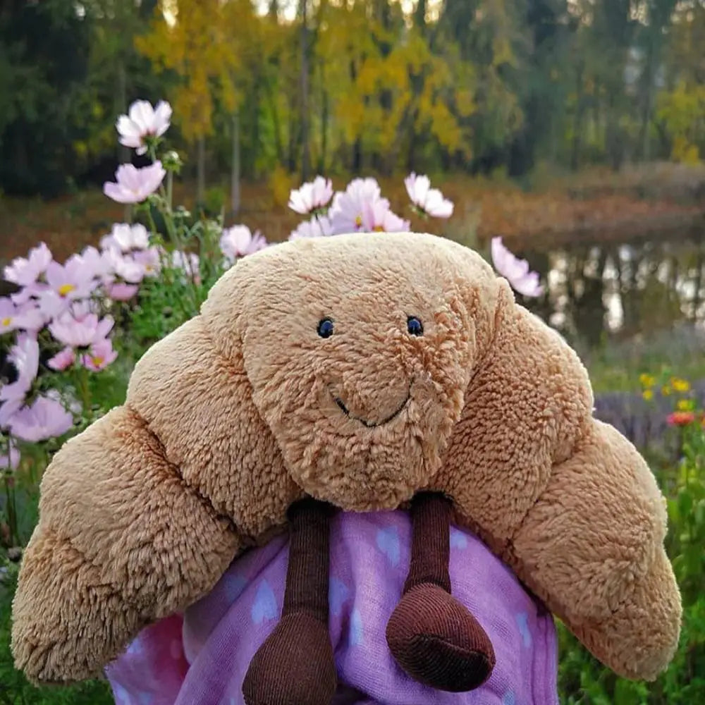 Croissant Plush Toy Pillow for Kids and Home