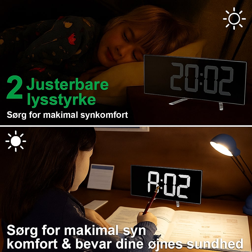 Digital Curved Alarm Clock