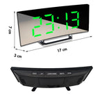 Digital Curved Alarm Clock
