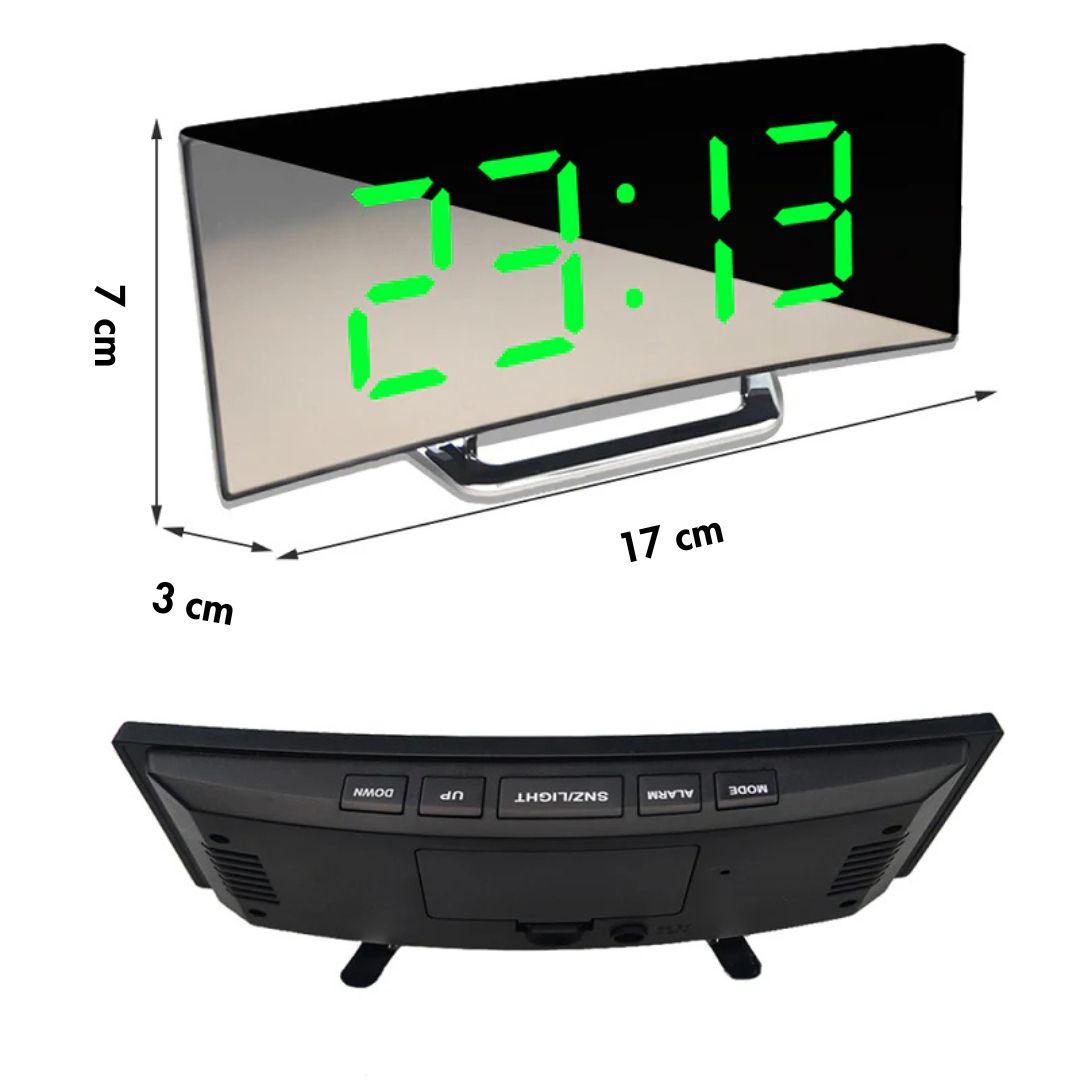 Digital Curved Alarm Clock