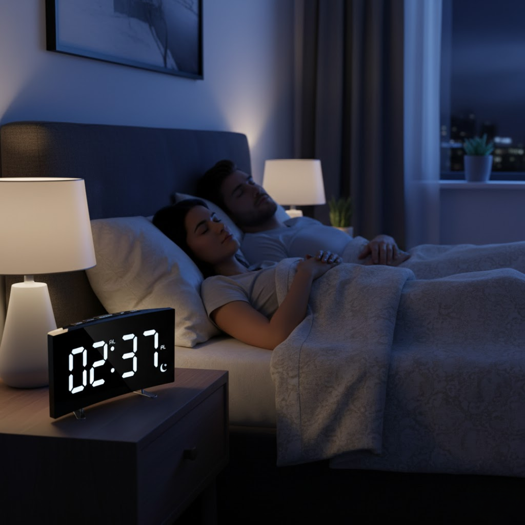 Digital Curved Alarm Clock