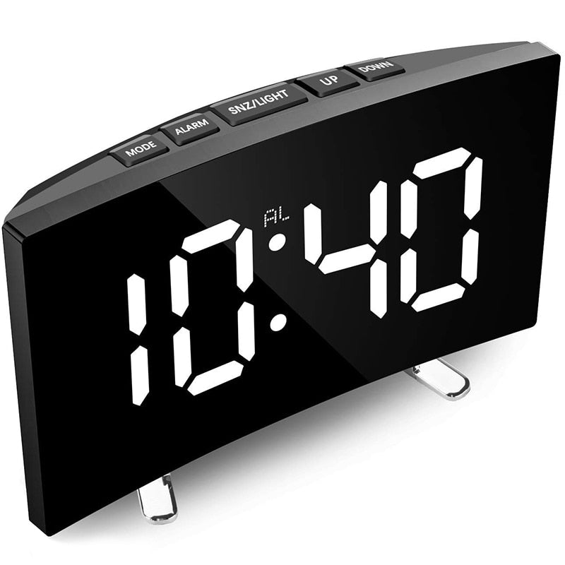 Digital Curved Alarm Clock