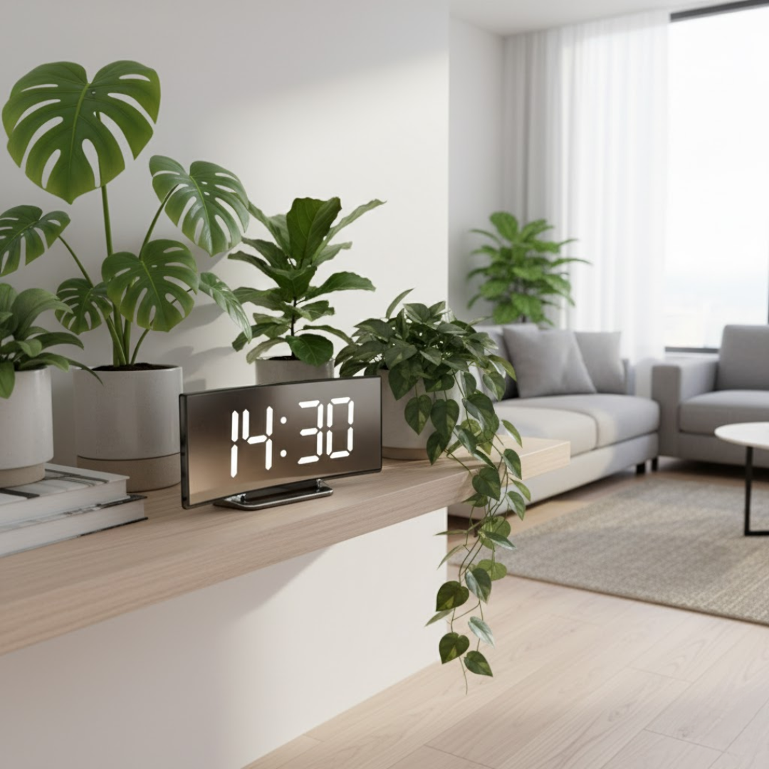 Digital Curved Alarm Clock