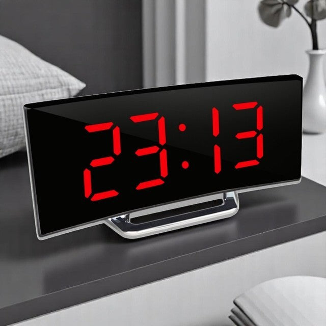 Digital Curved Alarm Clock