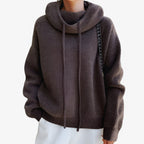 High Neck Knit Sweater for Cold Weather