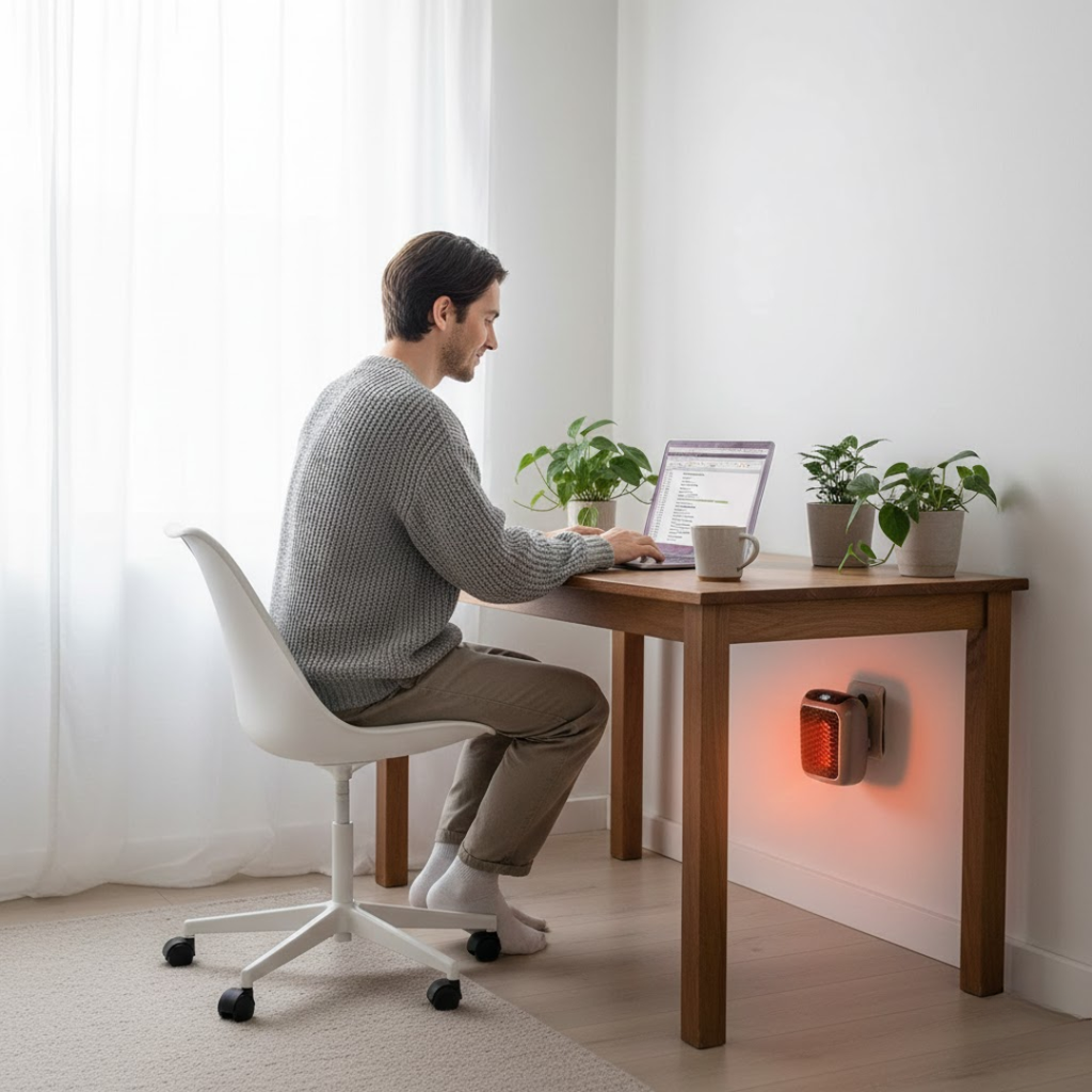 Compact Electric Space Heater with Fast Heating