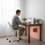 Compact Electric Space Heater with Fast Heating