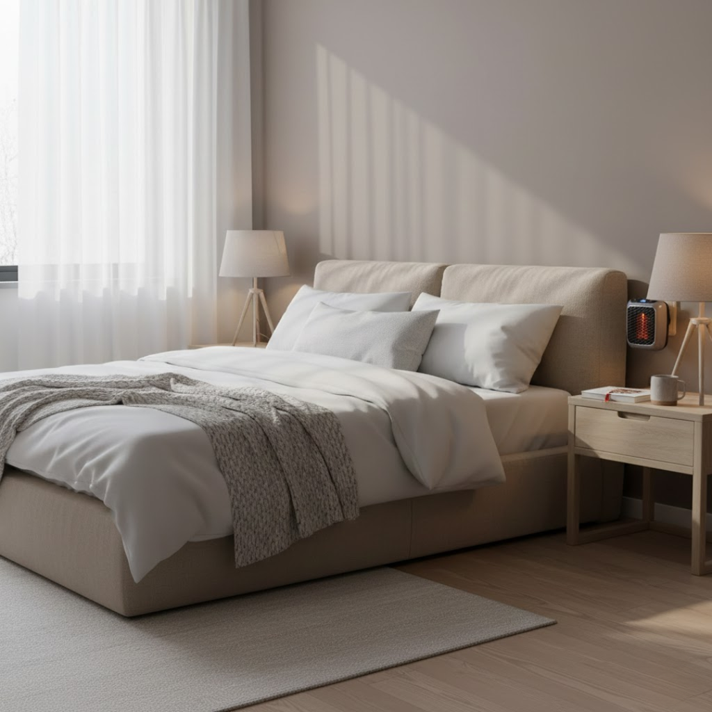 Compact Electric Space Heater with Fast Heating
