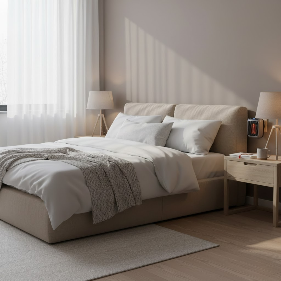 Compact Electric Space Heater with Fast Heating