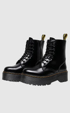 Chunky Combat Boots Platform Sole High Ankle