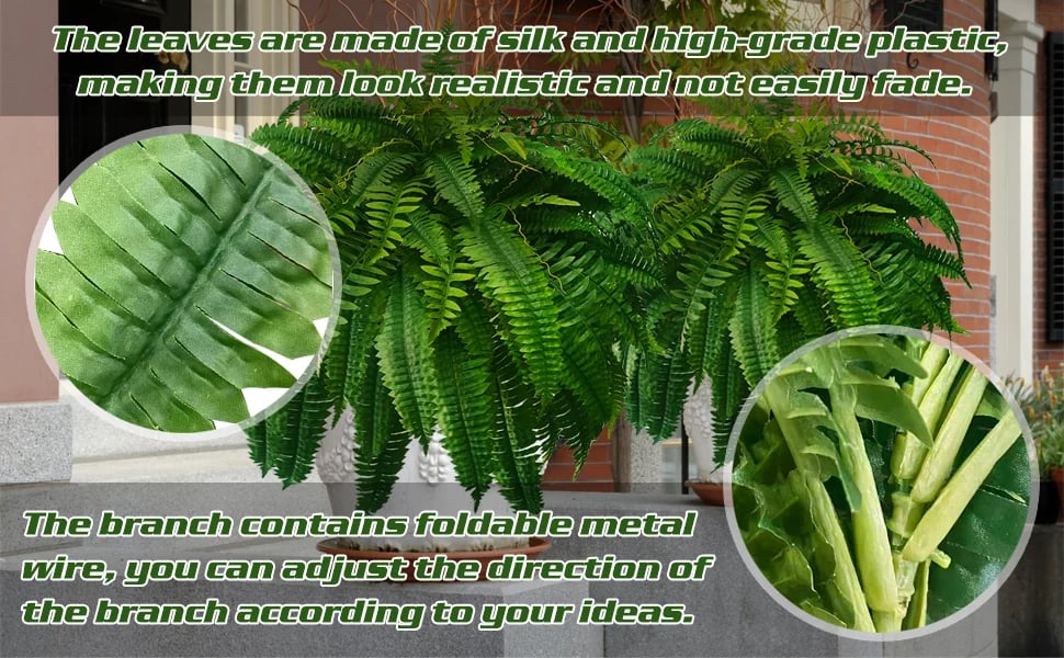 Artificial Boston Fern Plant for Home Decor