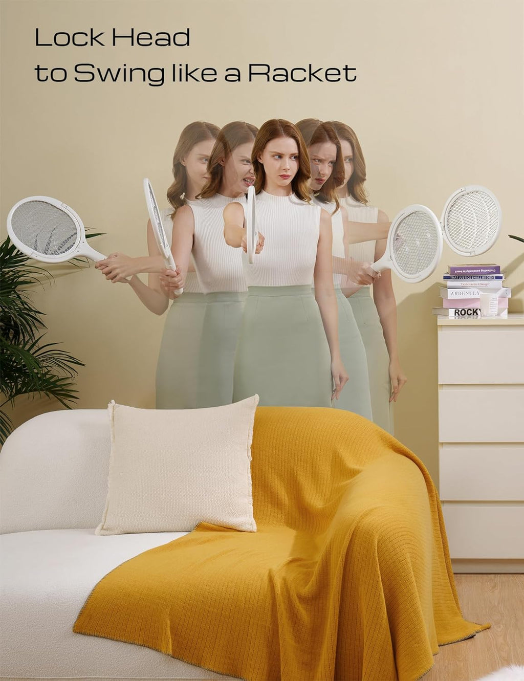 Electric Rechargeable Insect Racket