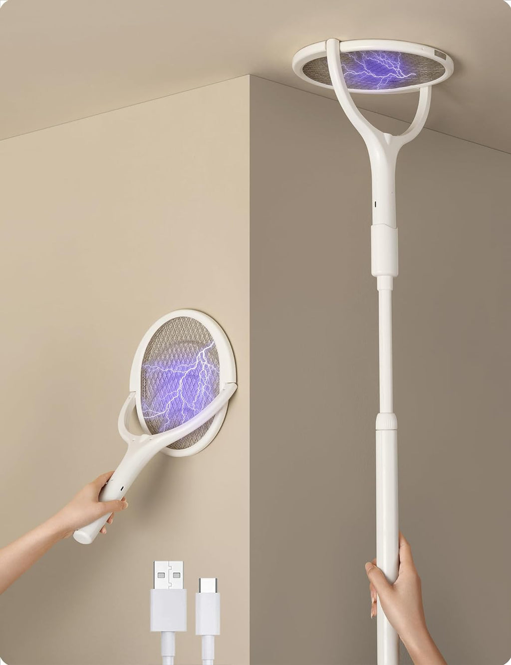 Electric Rechargeable Insect Racket