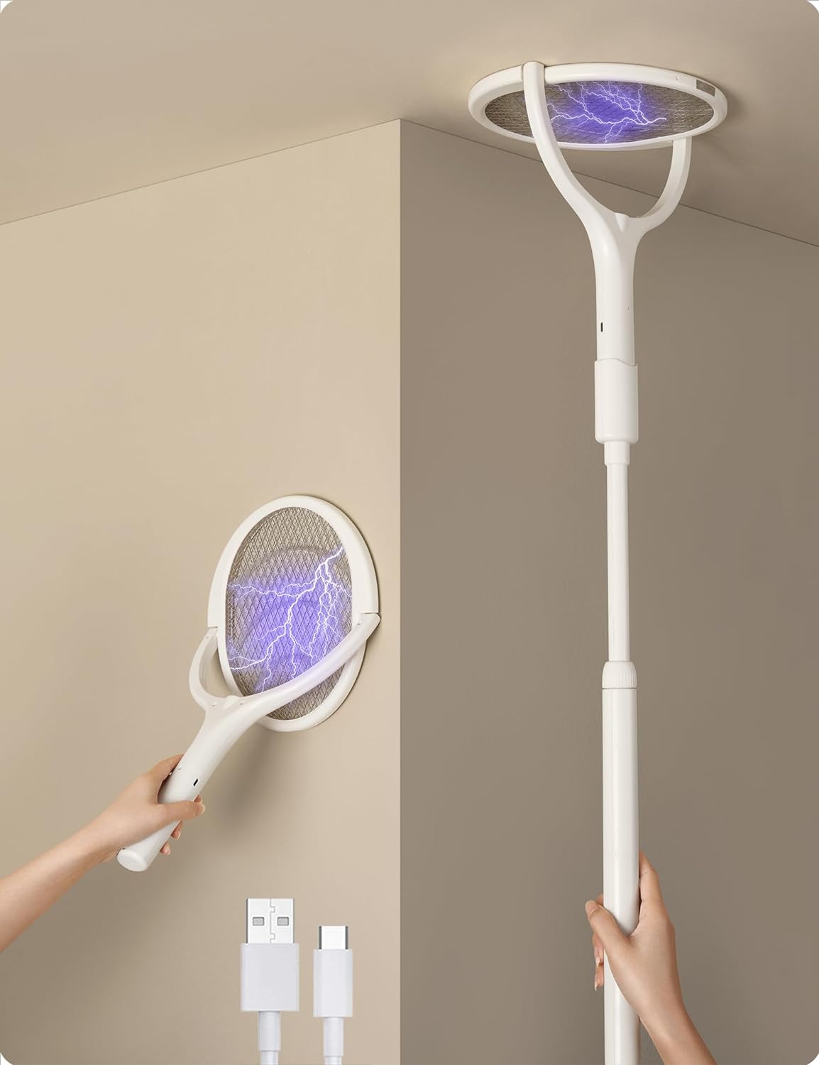 Electric Rechargeable Insect Racket