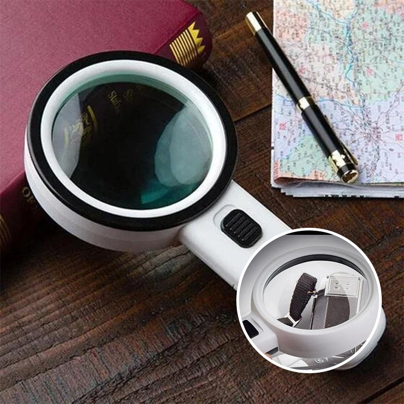 LED Magnifying Glass 30X Lens