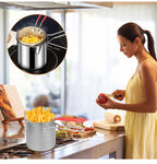 Stainless Steel Deep Fryer Pot 1200ml