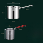 Stainless Steel Deep Fryer Pot 1200ml