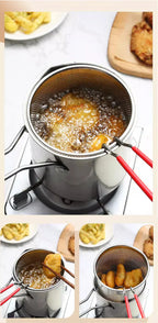 Stainless Steel Deep Fryer Pot 1200ml