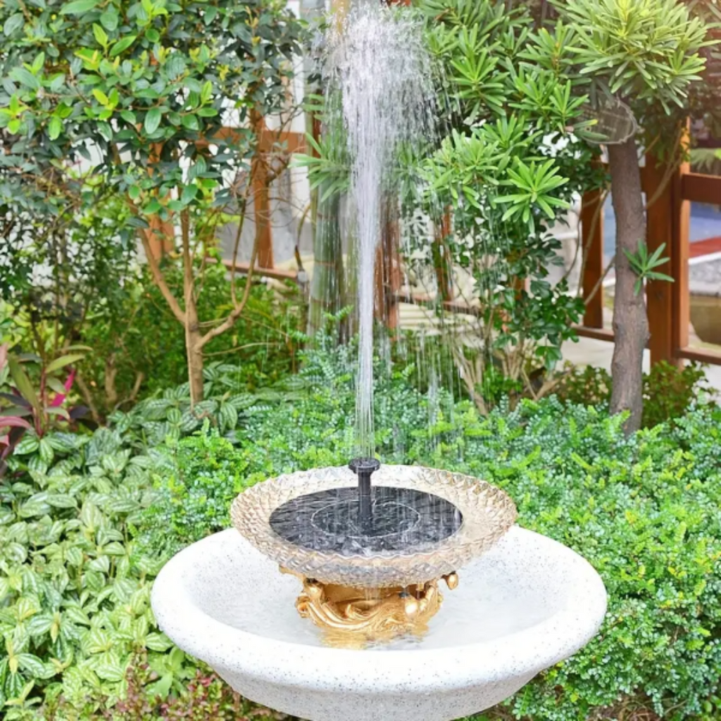 Solar Garden Fountain for Outdoor Water Features
