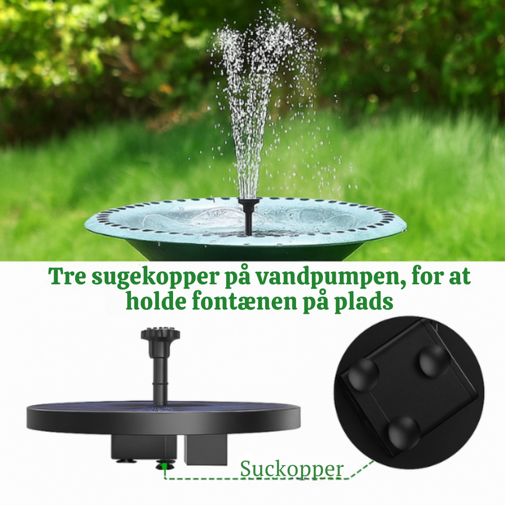 Solar Garden Fountain for Outdoor Water Features