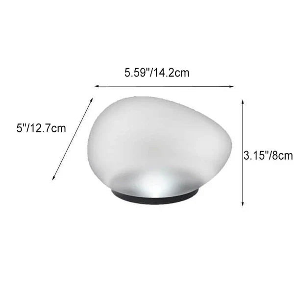 Solar LED Garden Lamp with Glass Design