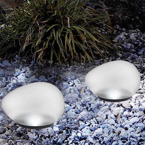 Solar LED Garden Lamp with Glass Design