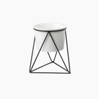 Ceramic Flower Pot with Iron Stand