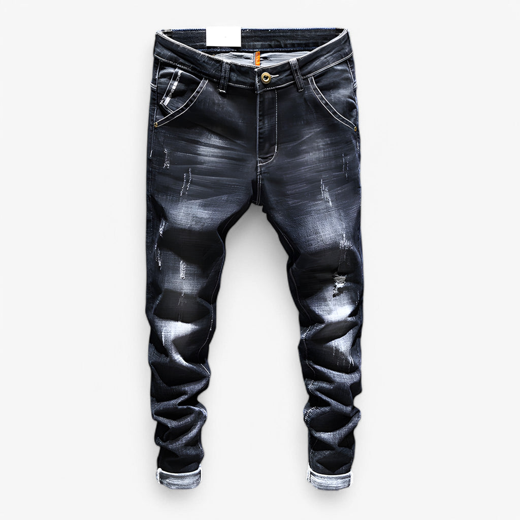 Men's Stretch Denim Jeans with Comfortable Fit