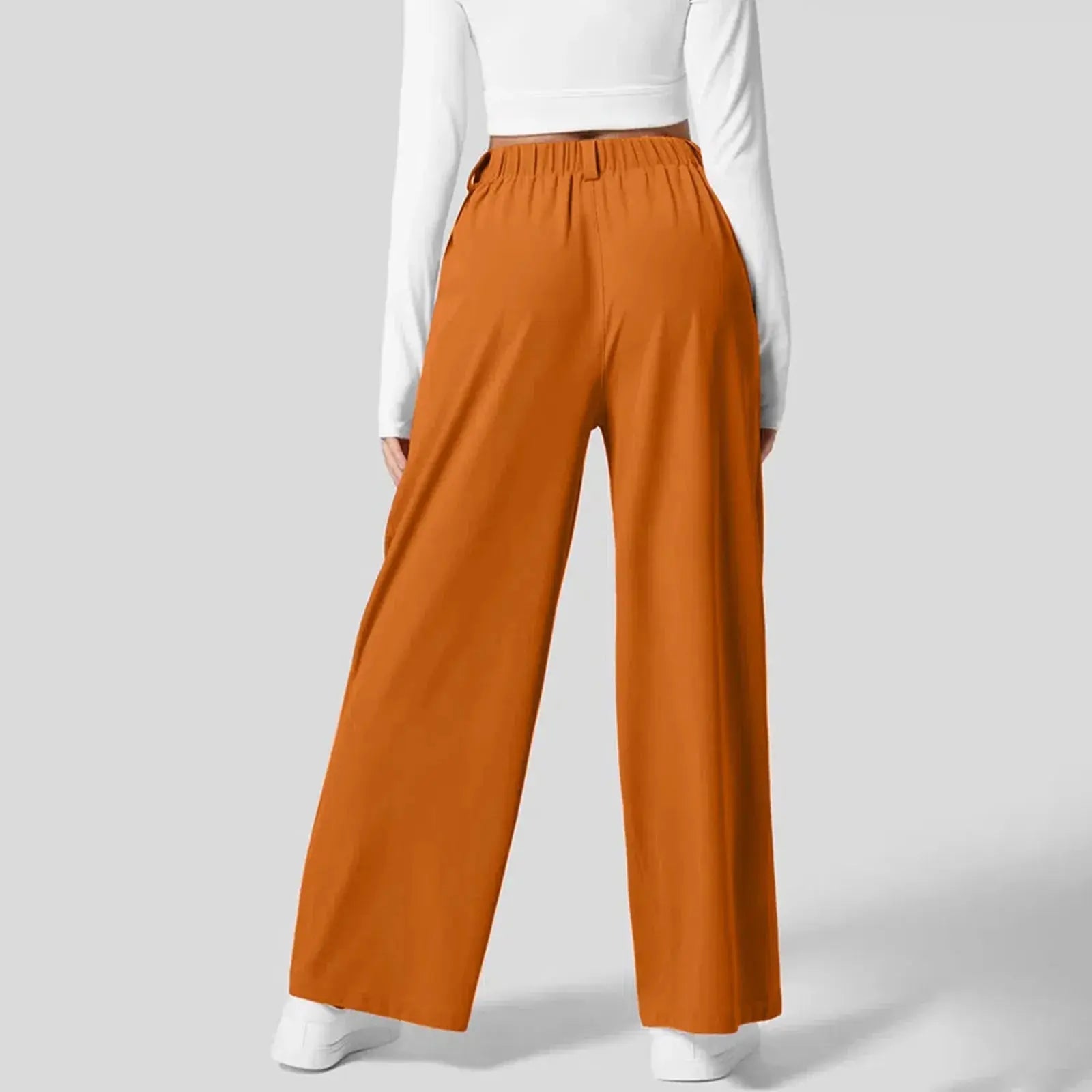 High Waist Tailored Trousers With Pleats